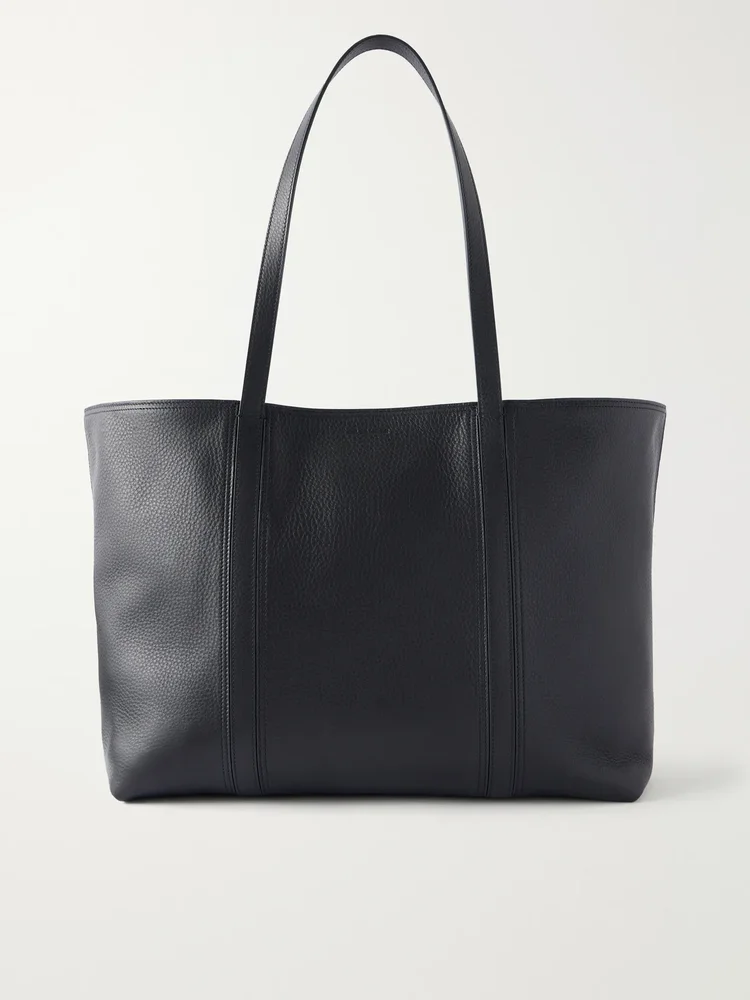 Foro logo-embossed textured-leather tote