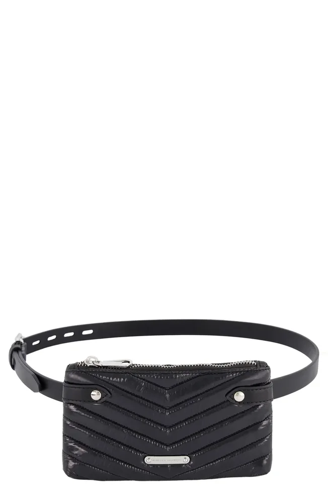 Quilted Leather Belt Bag