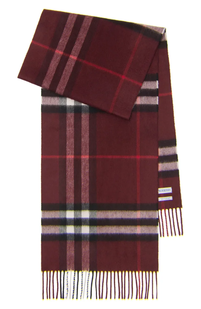 Giant Check Cashmere Scarf