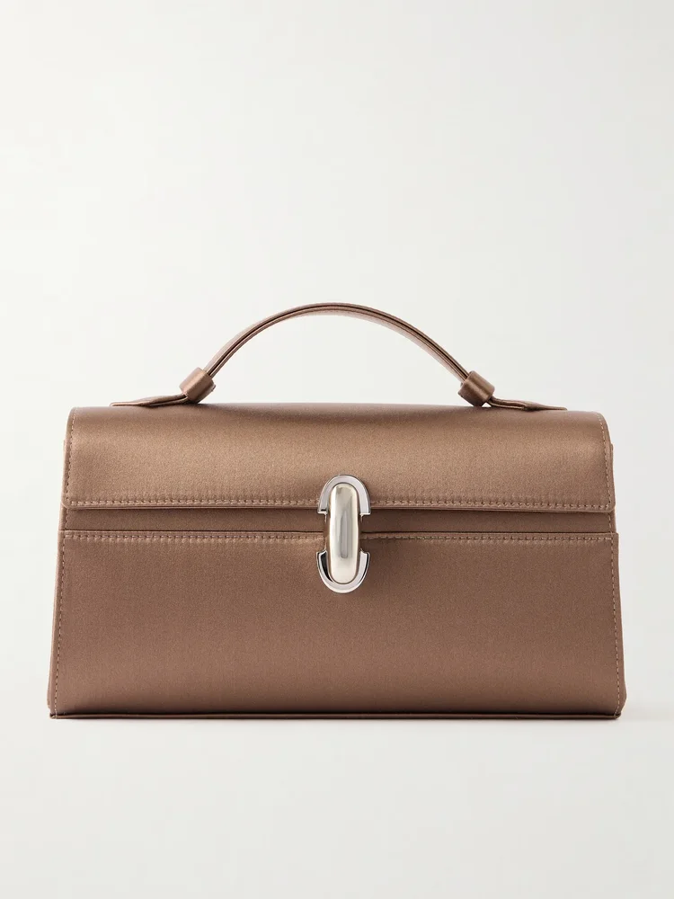 Symmetry Pochette satin tote