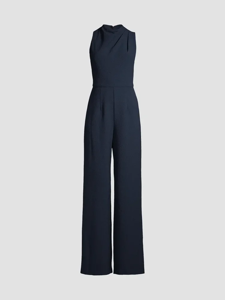 Corinne Sleeveless Flared-Leg Jumpsuit