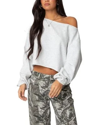 Aveline Off Shoulder Light Sweatshirt