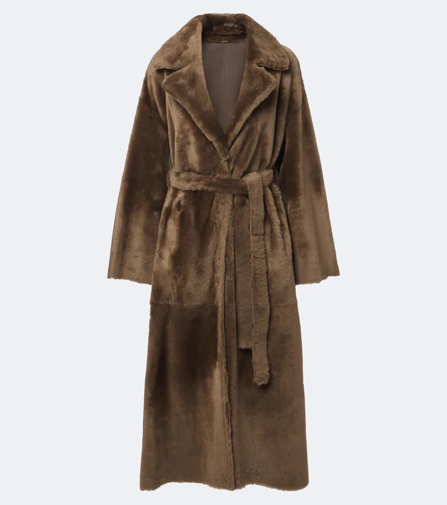 Arma Rien shearling wrap coat
