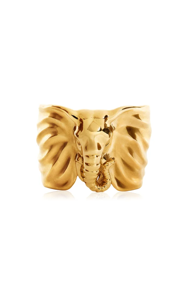 Elephant 18K Yellow Gold Ring