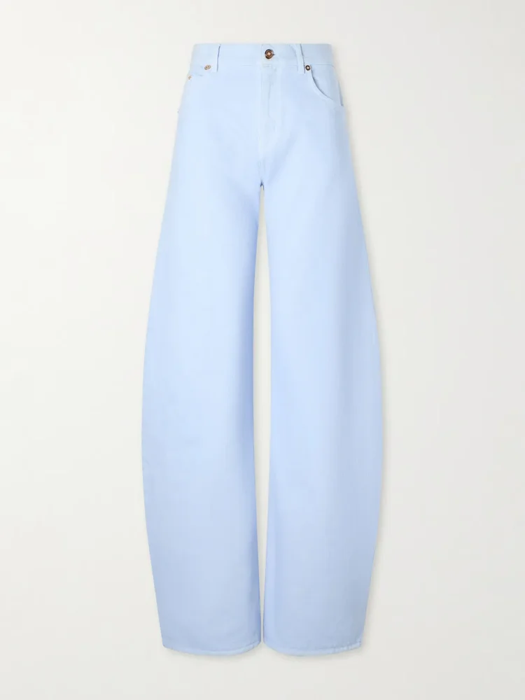 Amoret mid-rise wide-leg jeans