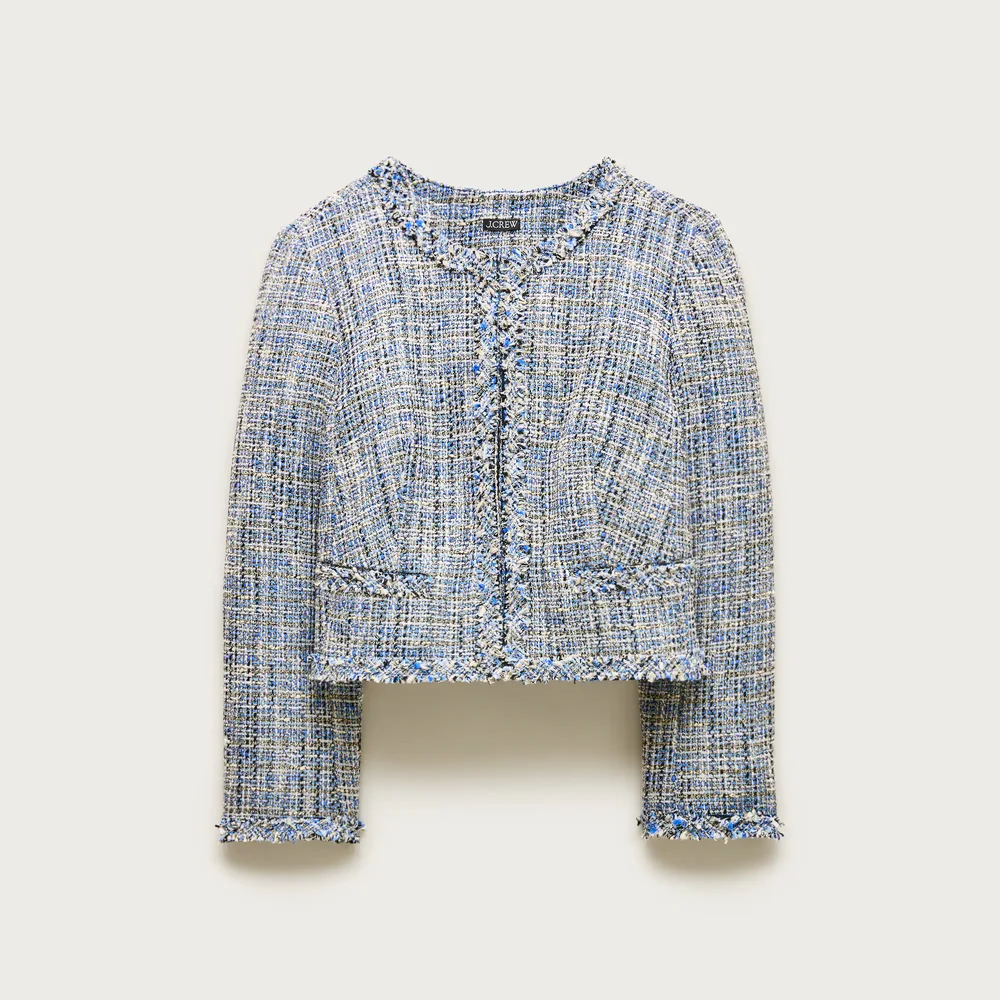 Lady jacket in textured Italian tweed