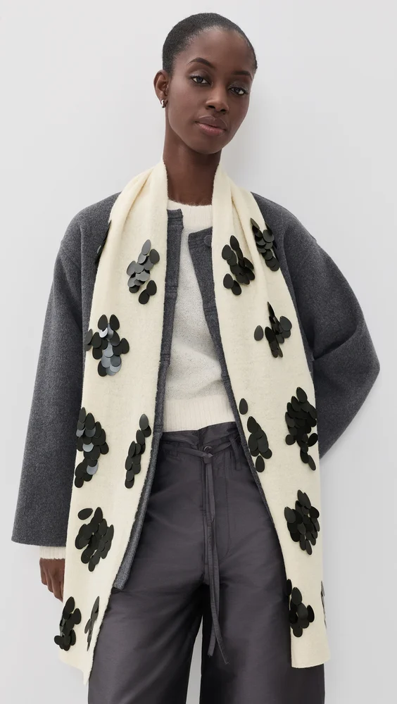Sequined Wool Scarf