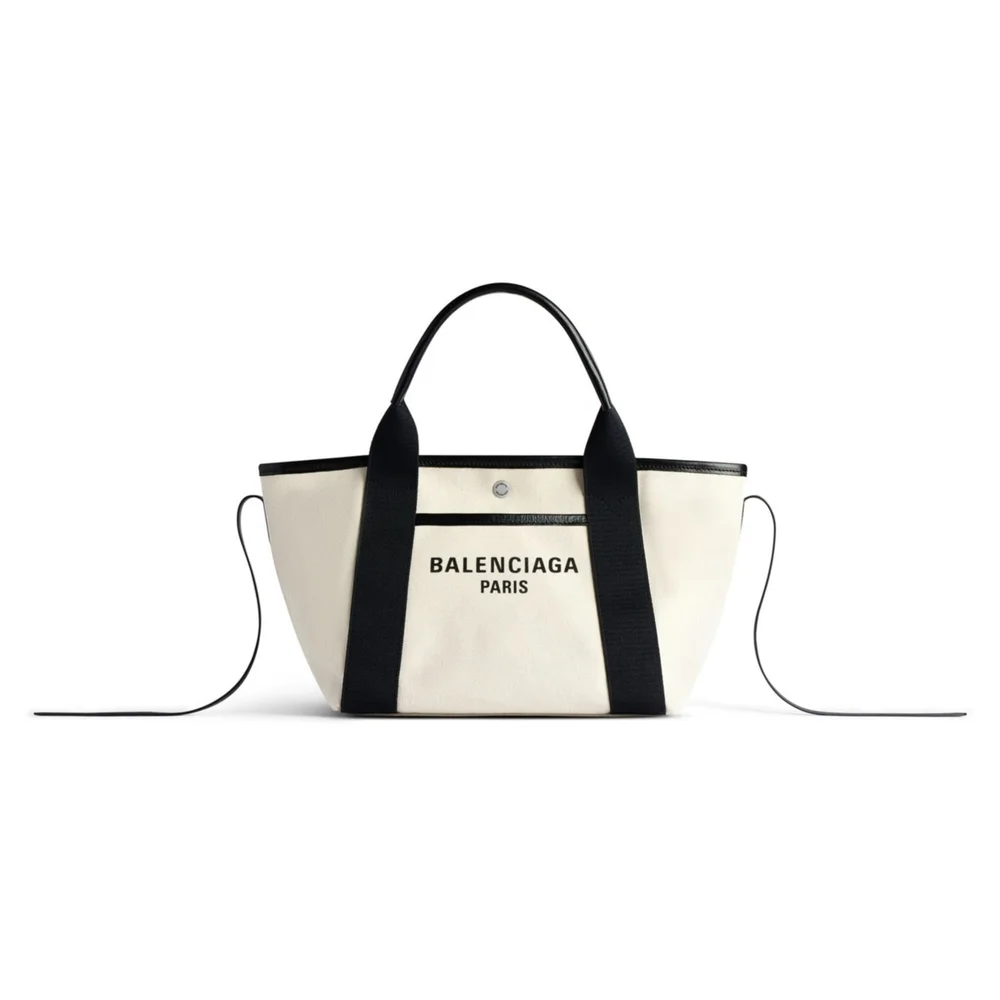 Belted Raffia Tote Bag