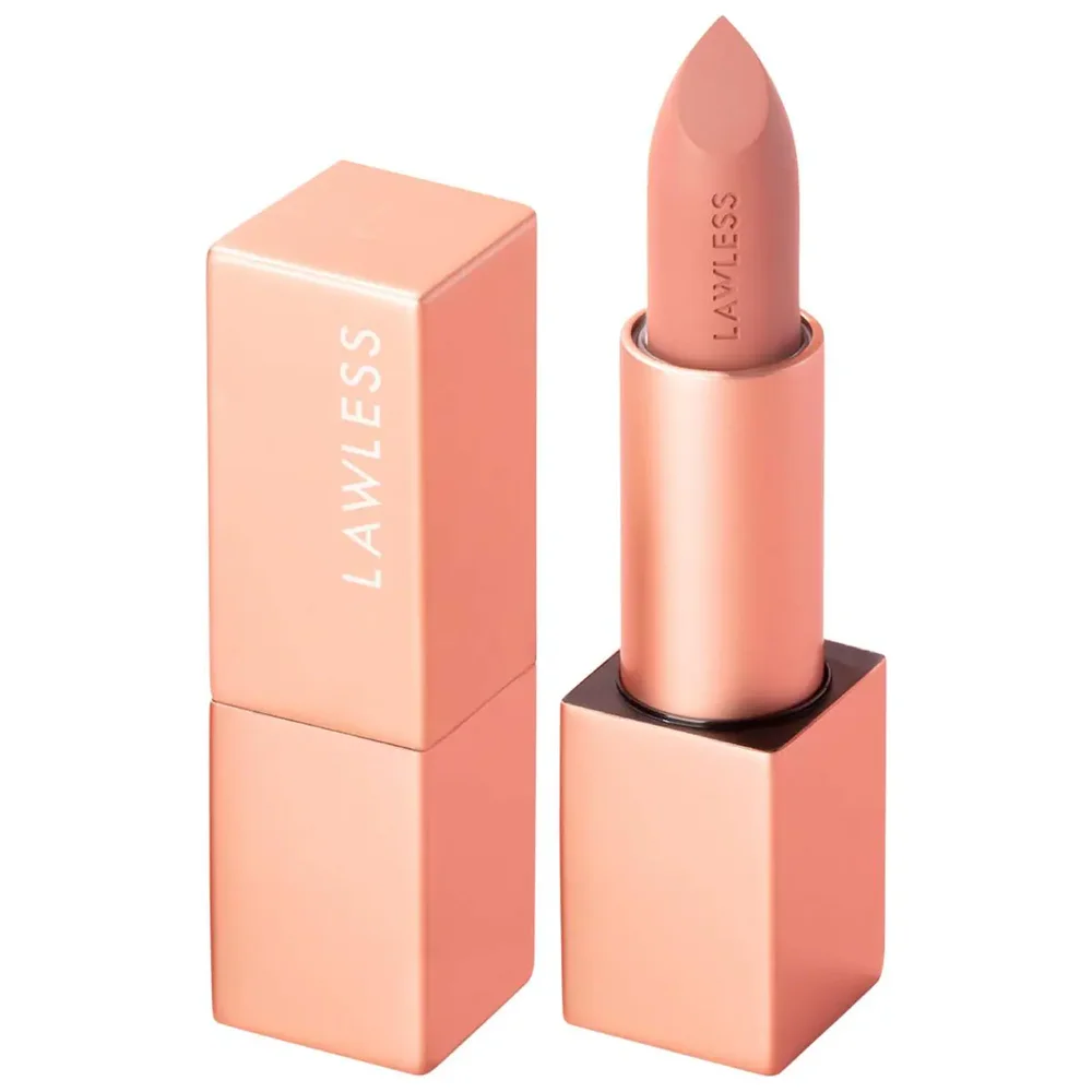 Forget the Filler Lip-Plumping Line-Smoothing Satin Cream Lipstick in Wedding Day