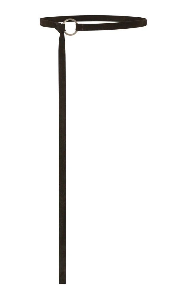 Suede Tie Belt