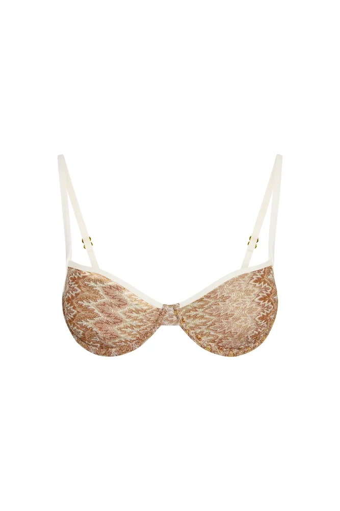 Capri Color Block Top - Porto Cervo Gold