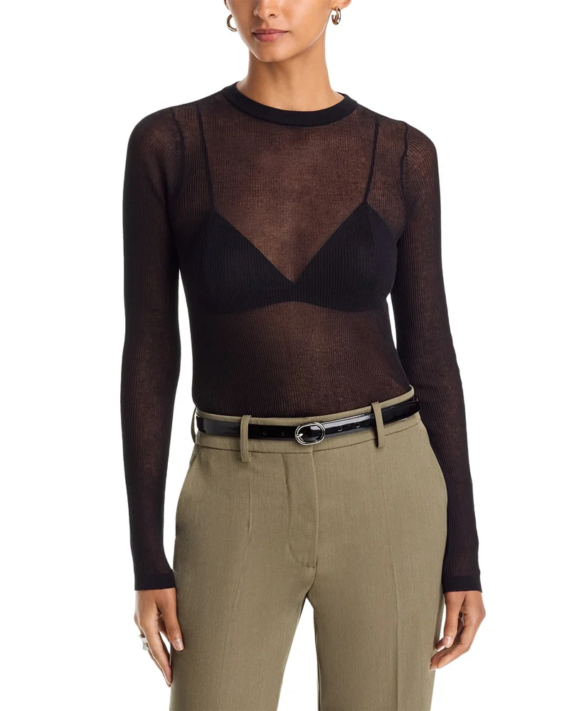 Tiana Crewneck Cotton Blend Sweater