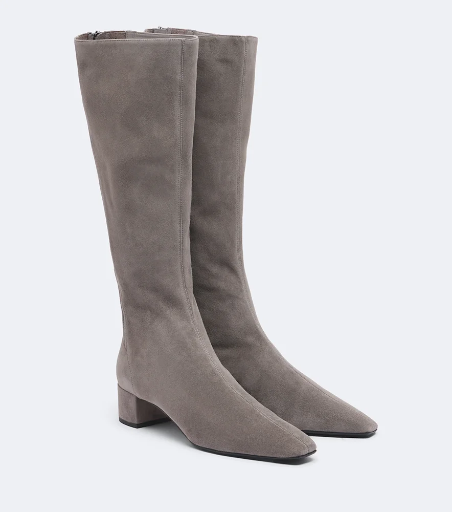 Saint Honoré suede knee-high boots