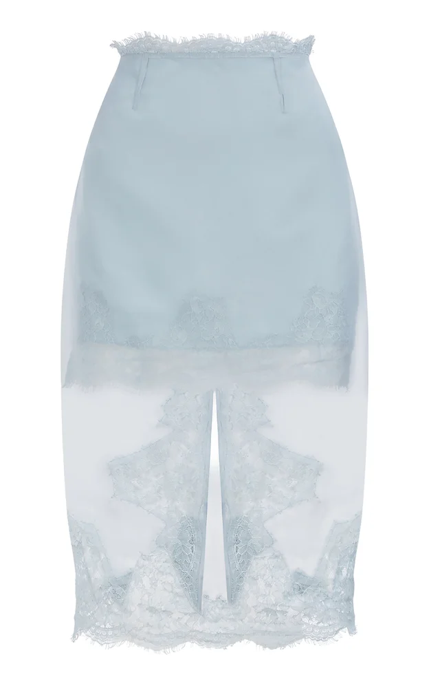 Ophelia Silk Lace Midi Skirt