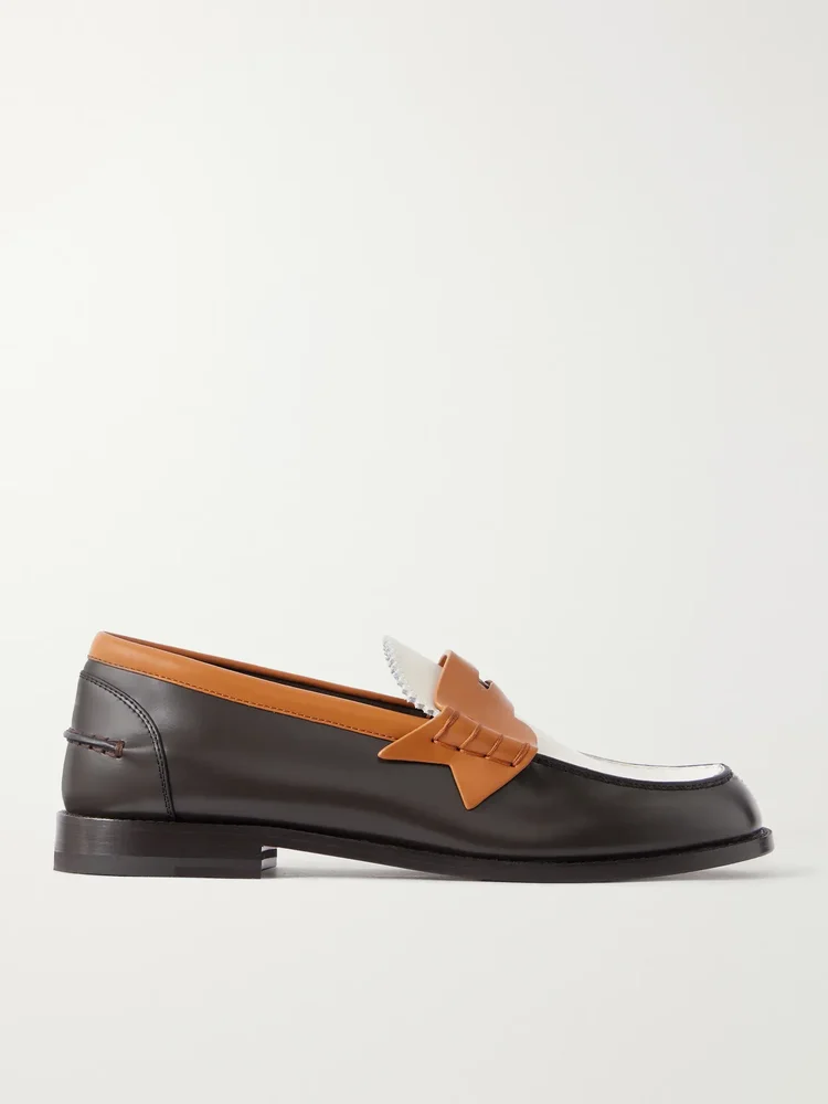 The Plato leather penny loafers