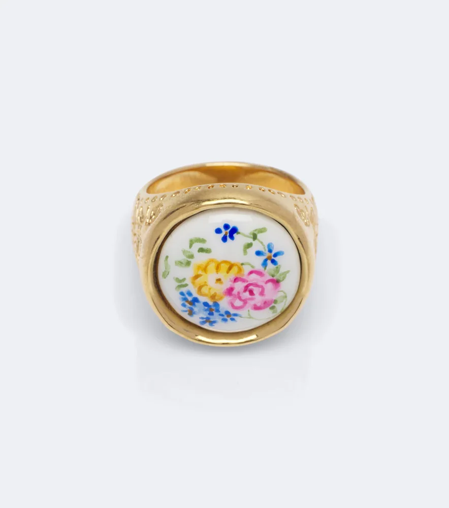 Chloé Bloomcraft floral signet ring