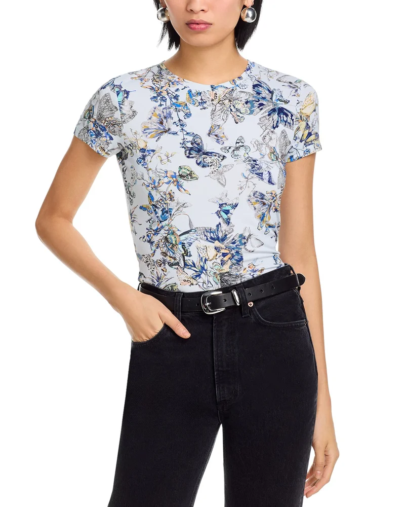 Ressi Watercolor Butterfly Short Sleeve Tee
