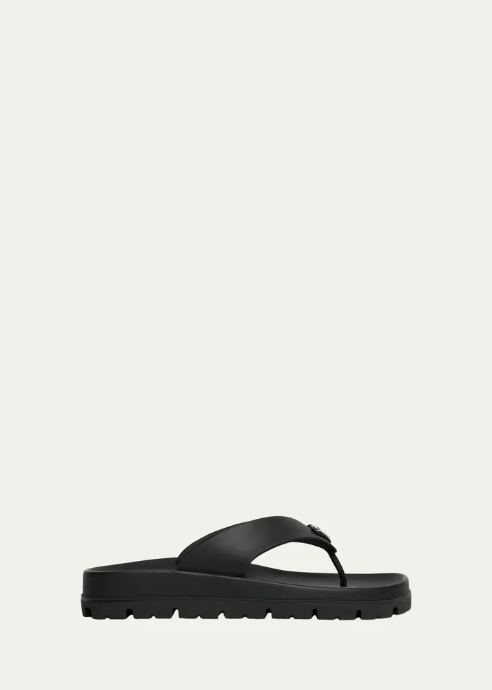 Rubber Thong Slide Sandals