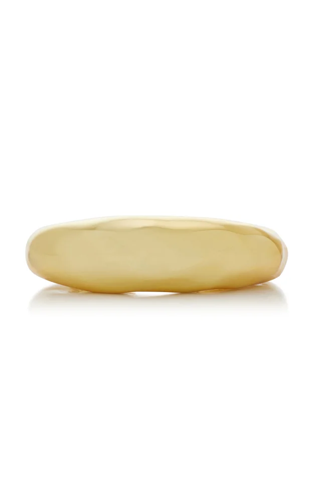 Large Molten 14K Gold-Plated Cuff