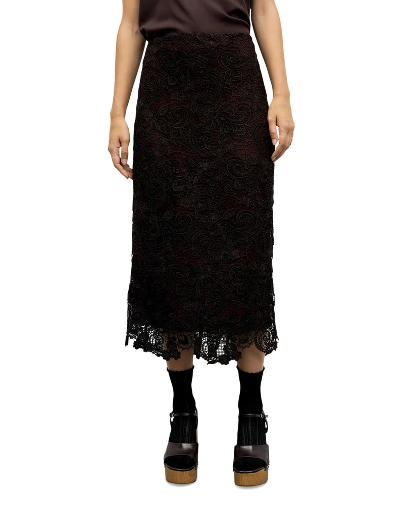 Tyra Lace Midi Skirt