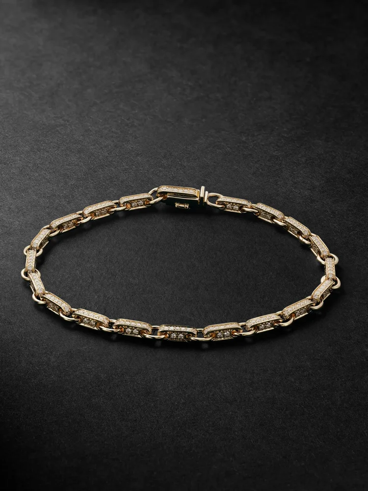 14-Karat Gold Diamond Bracelet