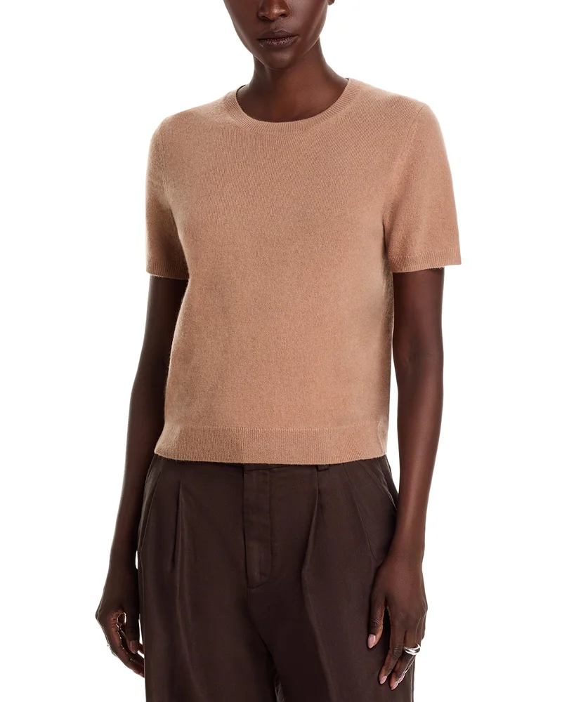 100% Cashmere Short Sleeve Crewneck Sweater - Exclusive
