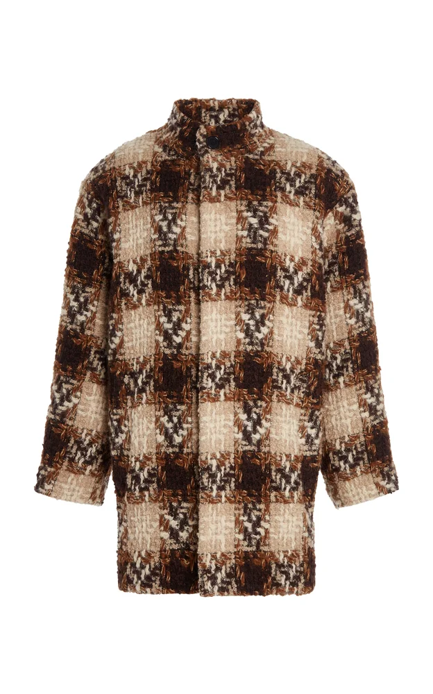 Tweed Wool-Blend Coat