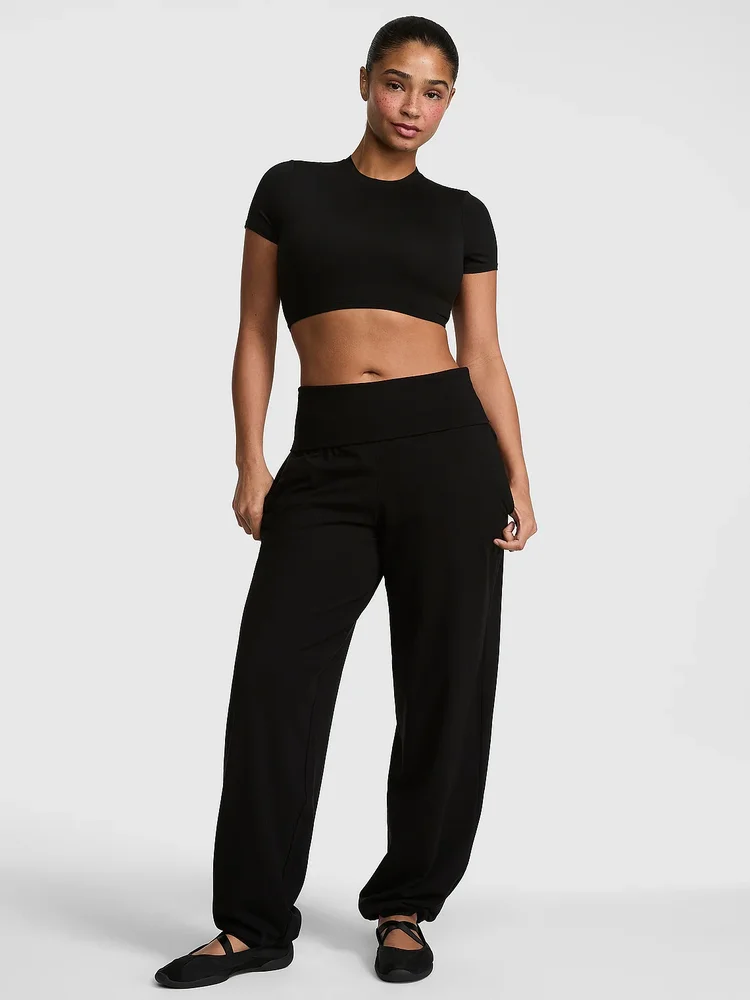 All-Day Cotton Foldover Jogger Pants