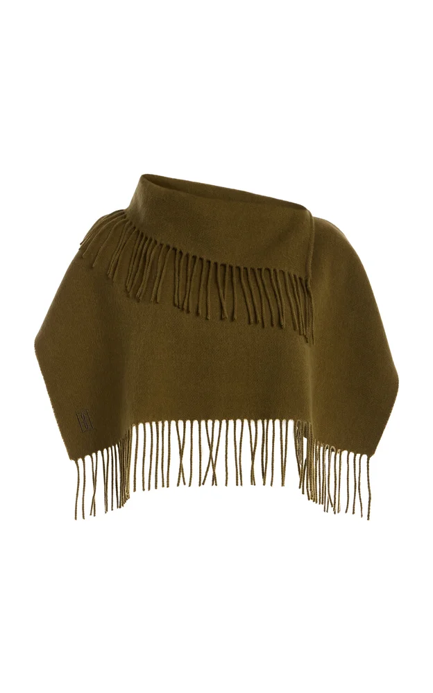 Turtla Fringed Wool Scarf