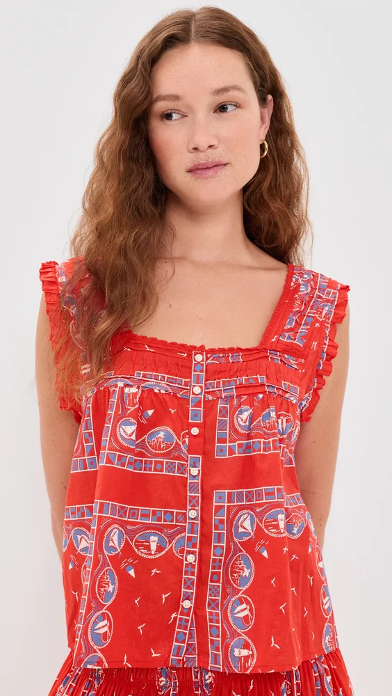 The Victorian Pleat Tank Top