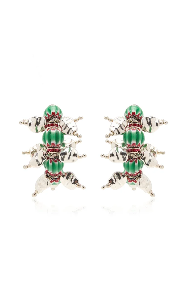 Beaded Hoop Earrings
