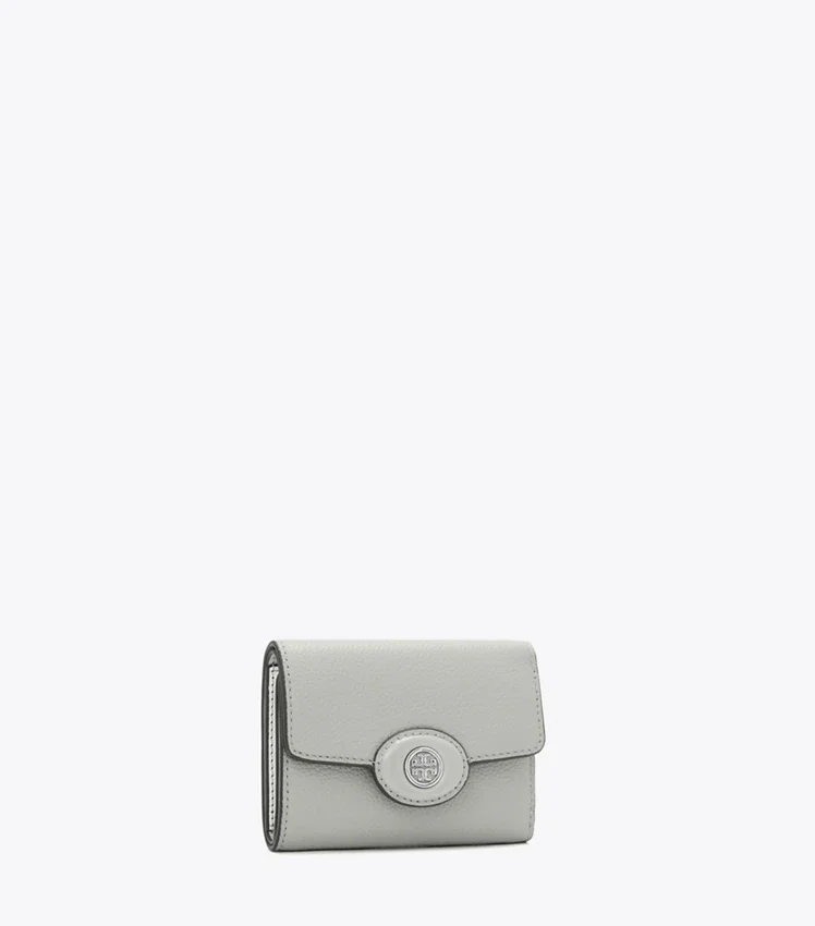 Small Robinson Pebbled Wallet (Light Granite)