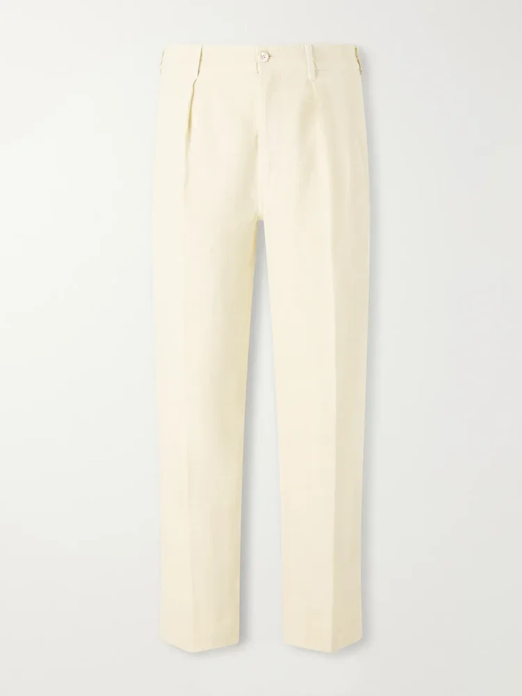 Games Straight-Leg Woven Linen Trousers