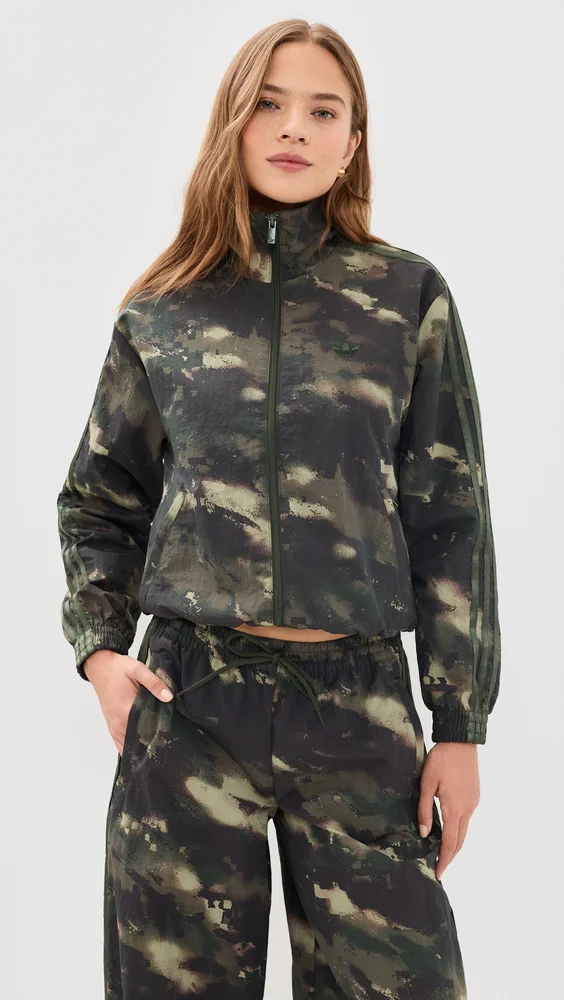 Camouflage Loose Track Top