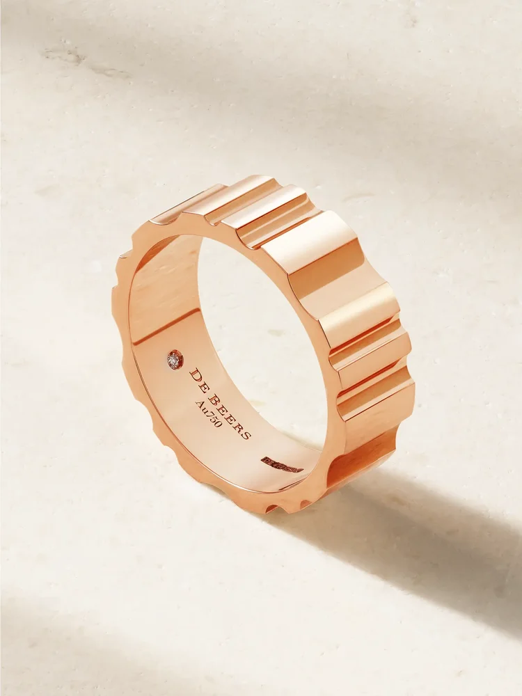 RVL 18-karat rose gold diamond ring