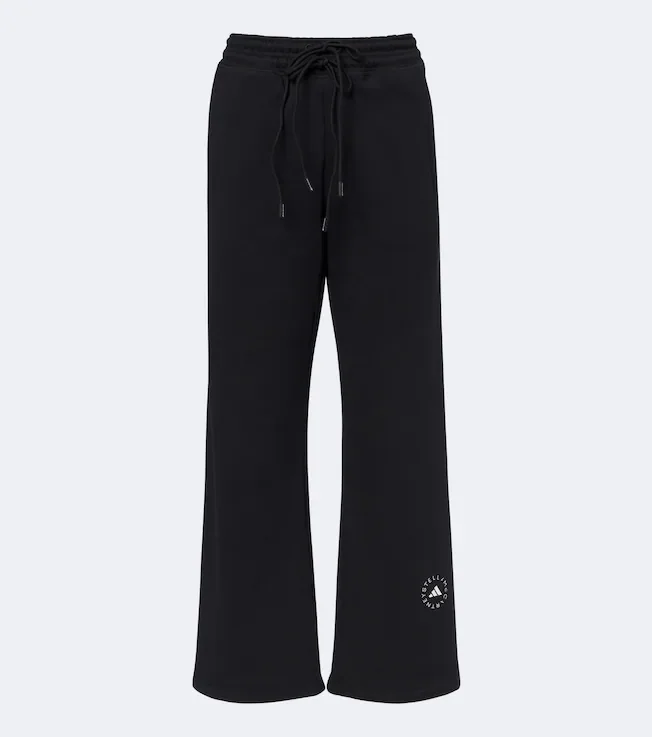 Logo cotton wide-leg sweatpants