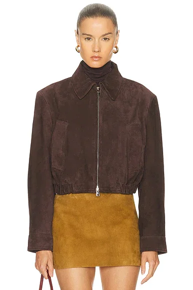 Nahlia Cropped Suede Jacket