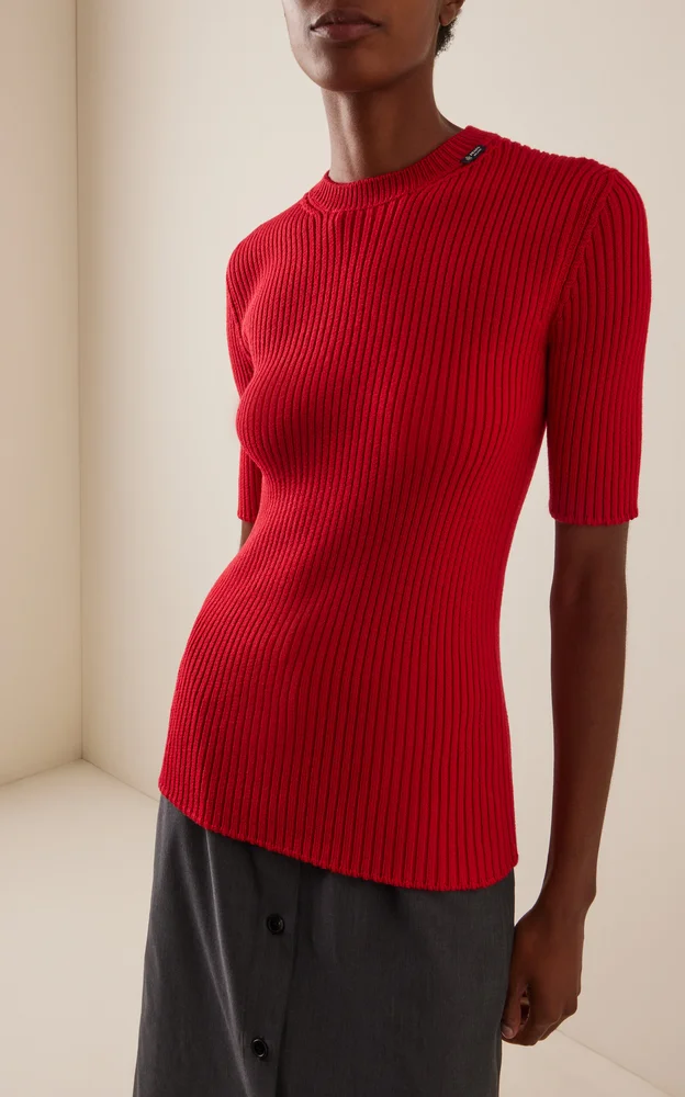 Ribbed Wool Top
