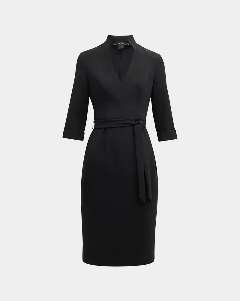 Madeline V-Neck 3/4-Sleeve Sheath Dress