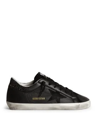 Women's Superstar Glitter Heel Low Top Sneakers
