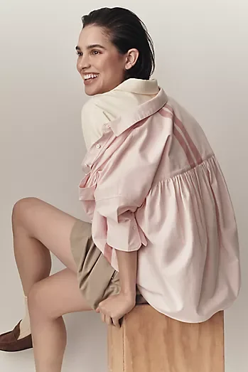 Maeve Mabel Boxy Oxford Shirt