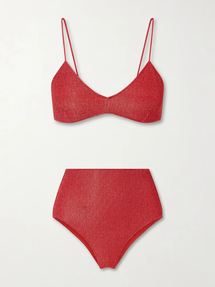 Lumière metallic Lurex bikini