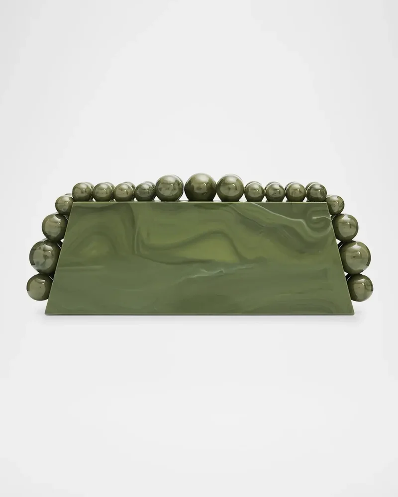Eos Lungo Marbled Acrylic Clutch Bag
