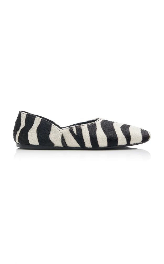 Jane Zebra Calf Hair Flats