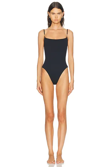 Tweed Beaded One Piece Swimsuit