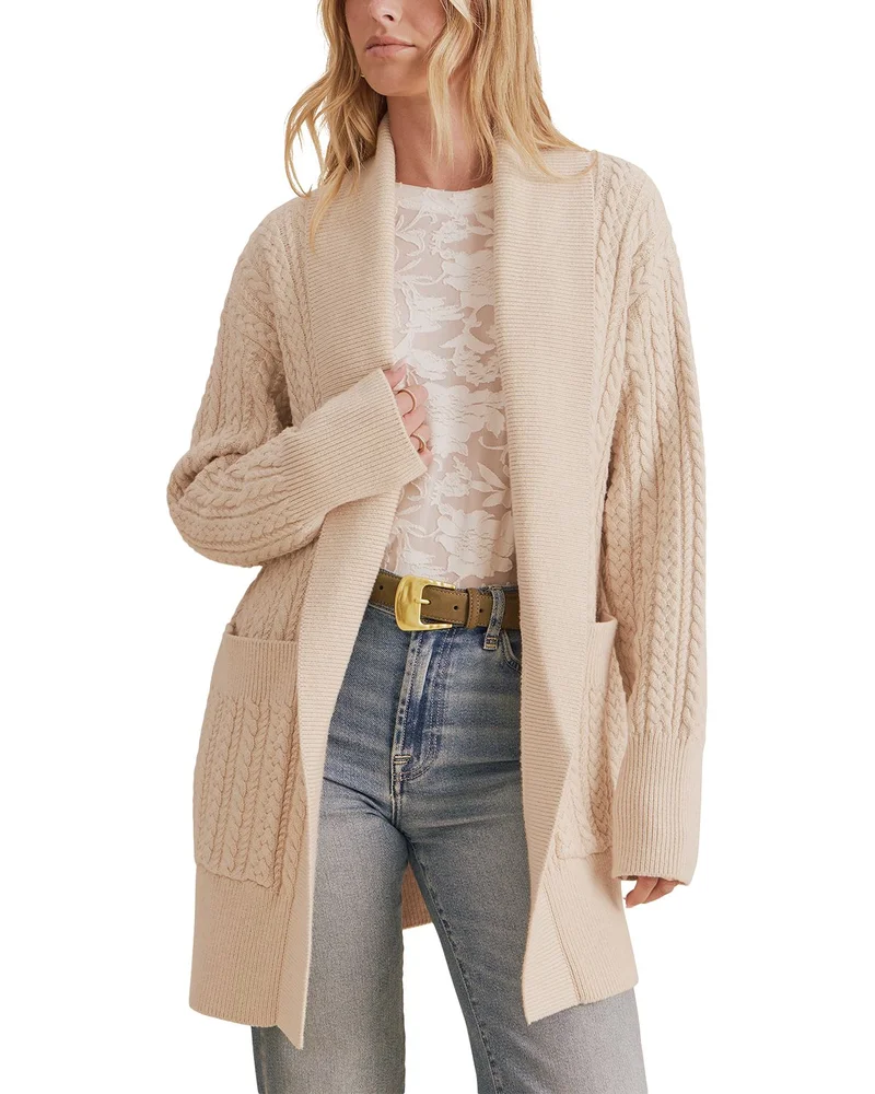 Tammie Cable Knit Cardigan