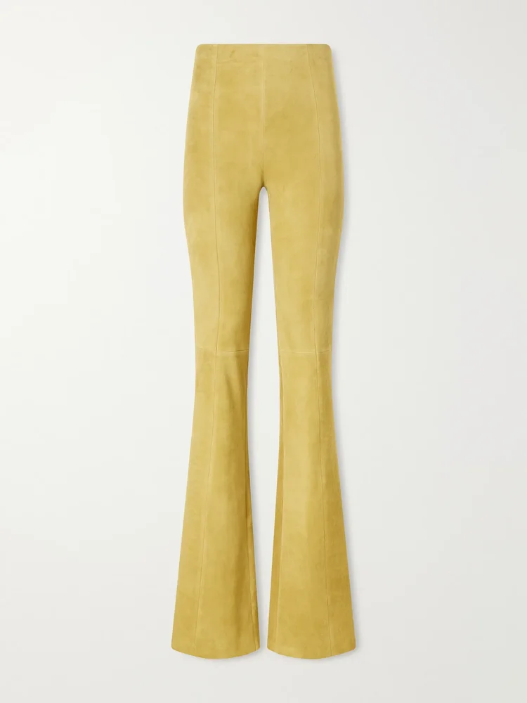 Gégé suede flared pants