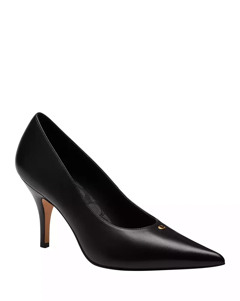 Women's Daisy Leather Pointed Toe Pumps