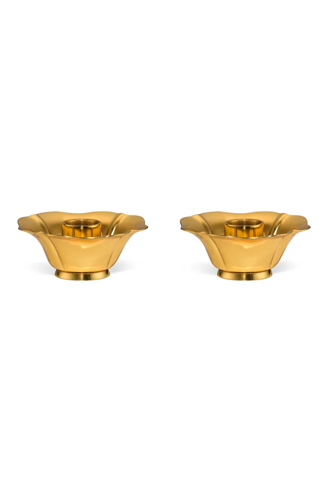 Olivia Set of Two Taper Candleholders