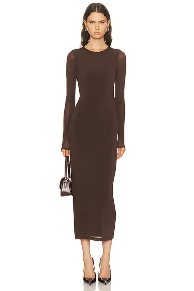 Sheer Midi Dress
